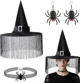 zestaw-czarownicy-kapelusz-z-fredzlami-kolczyki-choker-halloween-kostium