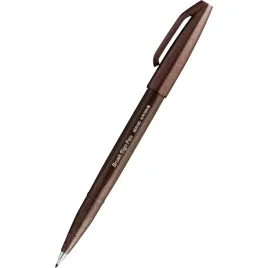 pisak-pedzelkowy-pentel-brush-sign-pen-ciemnobrazowy