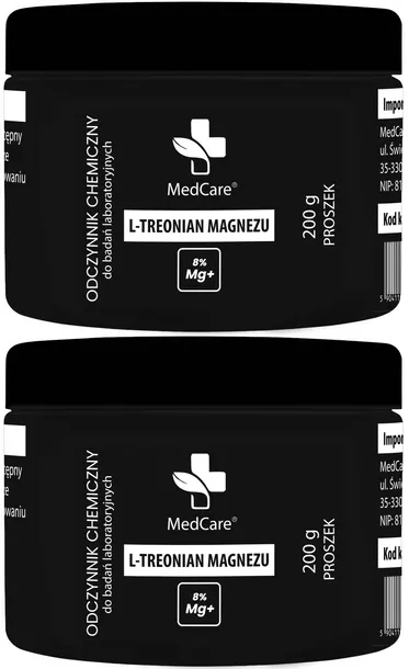 MedCare L-Treonian Magnezu 400 gram | proszek | 99,8% czystości PRZEBADANY