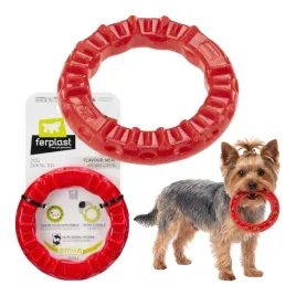 gryzak-dla-psa-ferplast-smile-ring-s-czerwony-pierscien-dentystyczny-mocny
