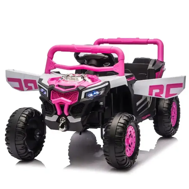 BUGGY UTV QUAD Joy4kids 4X45 WAT na akumulator LED-y Pilot kanapa skóra
