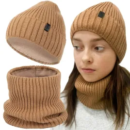 komplet-dzieciecy-czapka-komin-zestaw-na-zime-welniana-merino-52-54-cieply