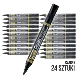 marker-permanentny-pentel-n850-okragly-czarny-24szt