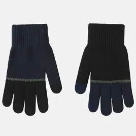 rekawiczki-chlopiece-mlodziezowe-klasyczne-dotykowe-cieple-granatowe-20-cm