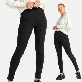 legginsy-damskie-z-bawelna-dlugie-wysoki-stan-ozdobne-szwy-czarne-s