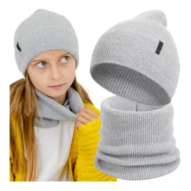 czapka-i-komin-zestaw-dzieciecy-welna-merino-prazek-wiosna-jesien-52-54