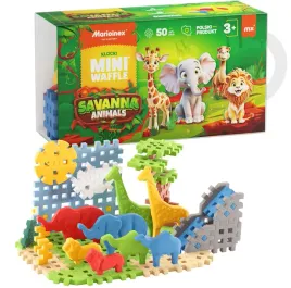 marioinex-klocki-waffle-mini-savanna-animals-50-el-w-tym-8-zwierzat