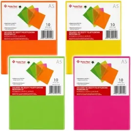 okladka-na-zeszyt-a5-neon-pe-transparentna-4-kolory-panta-plast-40-szt