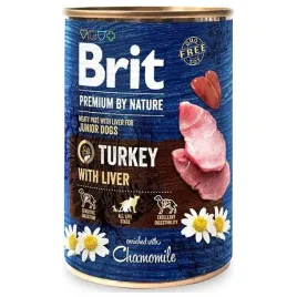 brit-premium-by-nature-400g-turkeyandliver-karma-mokra-dla-doroslych-psow