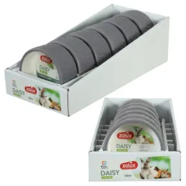miska-ceramiczna-dla-gryzoni-daisy-100-ml-szara-ciezka-stabilna