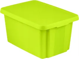 pojemnik-skrzynka-essentials-16-l-z-pokrywa-zielony