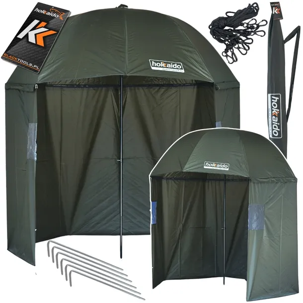 PARASOL WĘDKARSKI NAMIOT Z BOKAMI 3/4 250cm 2,5m DLA WĘDKARZA