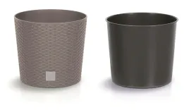 prosperplast-doniczka-oslonka-rato-round-drtus250l-z-wkladem-mocca