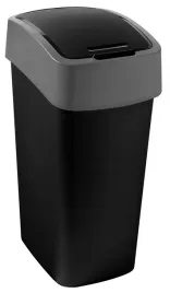 kosz-na-smieci-flip-bin-45l-curver-czarny-srebrny