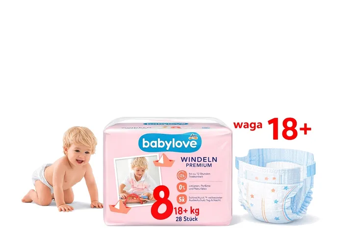 Babylove Pieluchy XXL 8 18+ 28szt