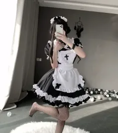 uroczy-kostium-pokojowki-sukienka-cosplay-lolita-czarny-goth-rozmiar-m