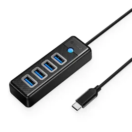 hub-rozdzielacz-4-portowy-usb-c-usb-a-1m-czarny