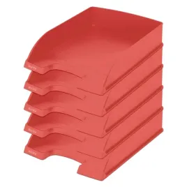 polka-na-dokumenty-leitz-recycle-a4-czerwona-z-recyklingu-5-sztuk