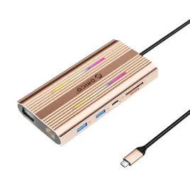 stacja-dokujaca-hub-12w1-usb-c-usb-a-usb-c-hdmi-vga-rj45-sd-microsd-pd-100w-4k-rgb-rozowo-zlota
