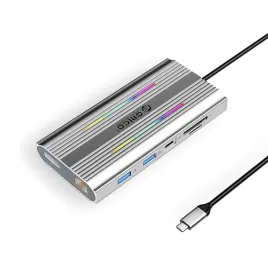 hub-12w1-usb-c-usb-a-usb-c-hdmi-displayport-rj45-sd-microsd-4k-pd-100-w-rgb-srebrny