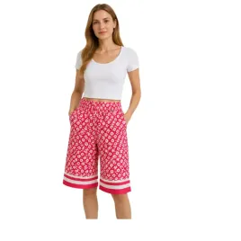 spodenki-damskie-pepe-jeans-ella-satynowe-do-kolan-wzorzyste