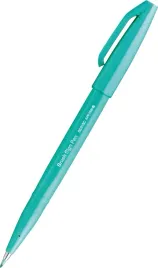 pisak-pedzelkowy-pentel-brush-sign-pen-szmaragdowy