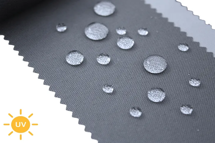 Tkanina wodoszczelna powleczona UV+/PU - AQUASEA Grafit 4023