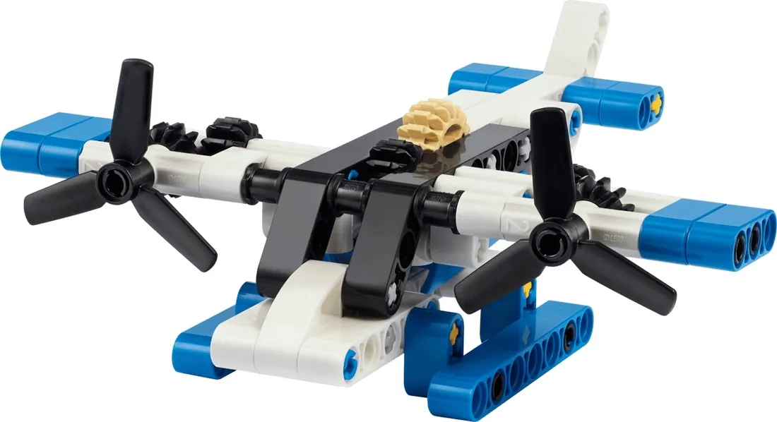 lego-technic-30736-bialy-wodnosamolot-samolot-stan-nowy