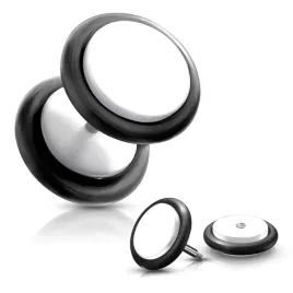 bialy-fake-plug-do-ucha-o-ring-stylowy-kolczyk-piercing4u