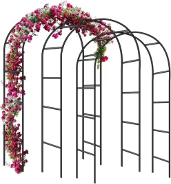 2x-pergola-metalowa-3-szt-240-cm-luk-do-roz-czarna