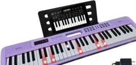 2x-keyboard-pianino-61-klawiszy-podswietlane-midi-rozowe