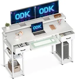 2x-biurko-komputerowe-120x48x90cm-szuflady-stojak-na-monitor