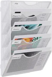 2x-uchwyt-scienny-dokumenty-a4-metalowy-organizer-wiszacy-5przedzialow-bial