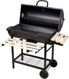 2x-grill-weglowy-ogrodowy-na-kolkach-z-pokrywa-termometrem