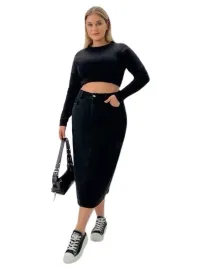 shein-plus-size-czarna-spodnica-midi-jeansowa-klasyczna-prosta-48-1hc