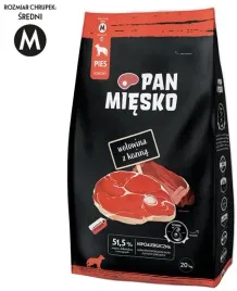 pan-miesko-karma-sucha-dla-psa-wolowina-i-kozina-chrupki-m-20kg