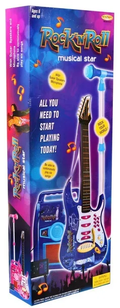 gitara-elektryczna-wzmacniacz-niebieska-rodzaj-gitara