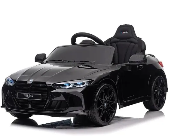 BMW m4 Czarny Auto na akumulator EVA Skóra pilot Akumulator litowo-jonowy
