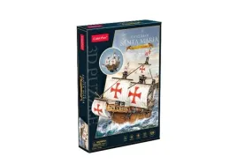 puzzle-3d-zaglowiec-santa-maria-204-elementy-cubic-fun