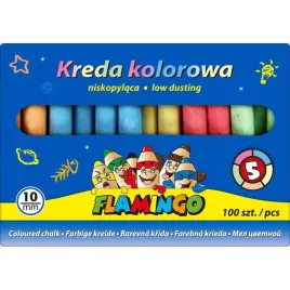 kreda-kolorowa-szkolna-niepylaca-flamingo-100-szt