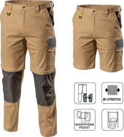 hogert-bawelniane-spodnie-robocze-do-pasa-odpinane-nogawki-stretch-m-50