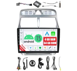 radio-2din-nawigacja-android-peugeot-307-4-64-gb-dsp-carplay-lte