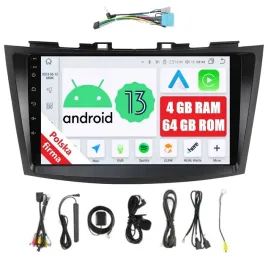 radio-2din-nawigacja-android-suzuki-swift-5-v-dsp-carplay-4-64-gb-lte
