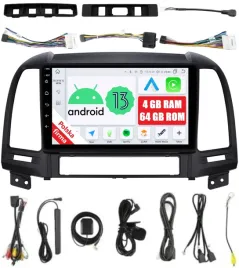 radio-2din-nawigacja-android-hyundai-santa-fe-2-ii-4-64-gb-dsp-carplay-lte