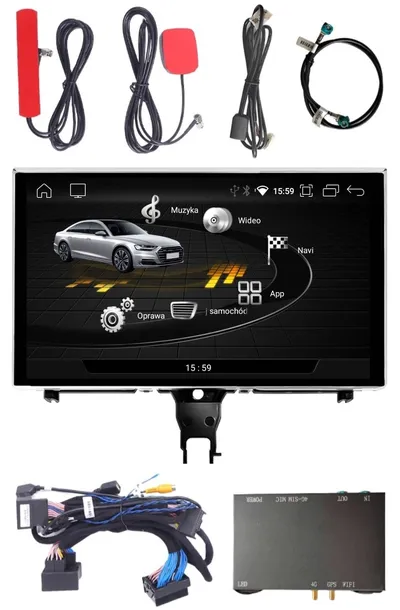 9” RADIO NAWIGACJA MONITOR ANDROID AUDI A6 C7 4/64 GB CARPLAY LTE RMC