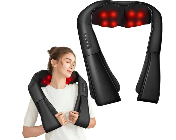 BRELLEY, MASAŻER KARKU I PLECÓW, SHIATSU 3D, PODGRZEWANIE CZARNY OPAKOWANIE