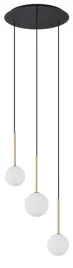 lampa-wiszaca-potrojna-karo-10304-balls-czarna-zlota