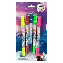 zestaw-stempli-2w1-kraina-lodu-flamastry-5szt