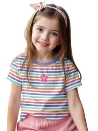 shein-dzieciecy-t-shirt-w-paski-z-nadrukiem-kwiatka-98-104-1hi
