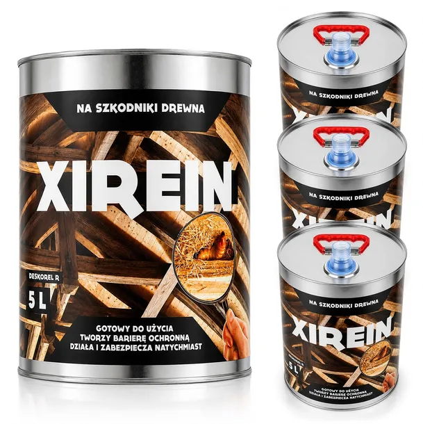 XIREIN PERMETRYNA ZWALCZA KORNIKI SPUSZCZELE KOŁATKI BARIERA OCHRONNA 5L